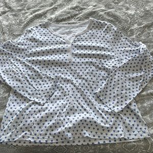 ✨roller rabbit blue hearts pajamas✨